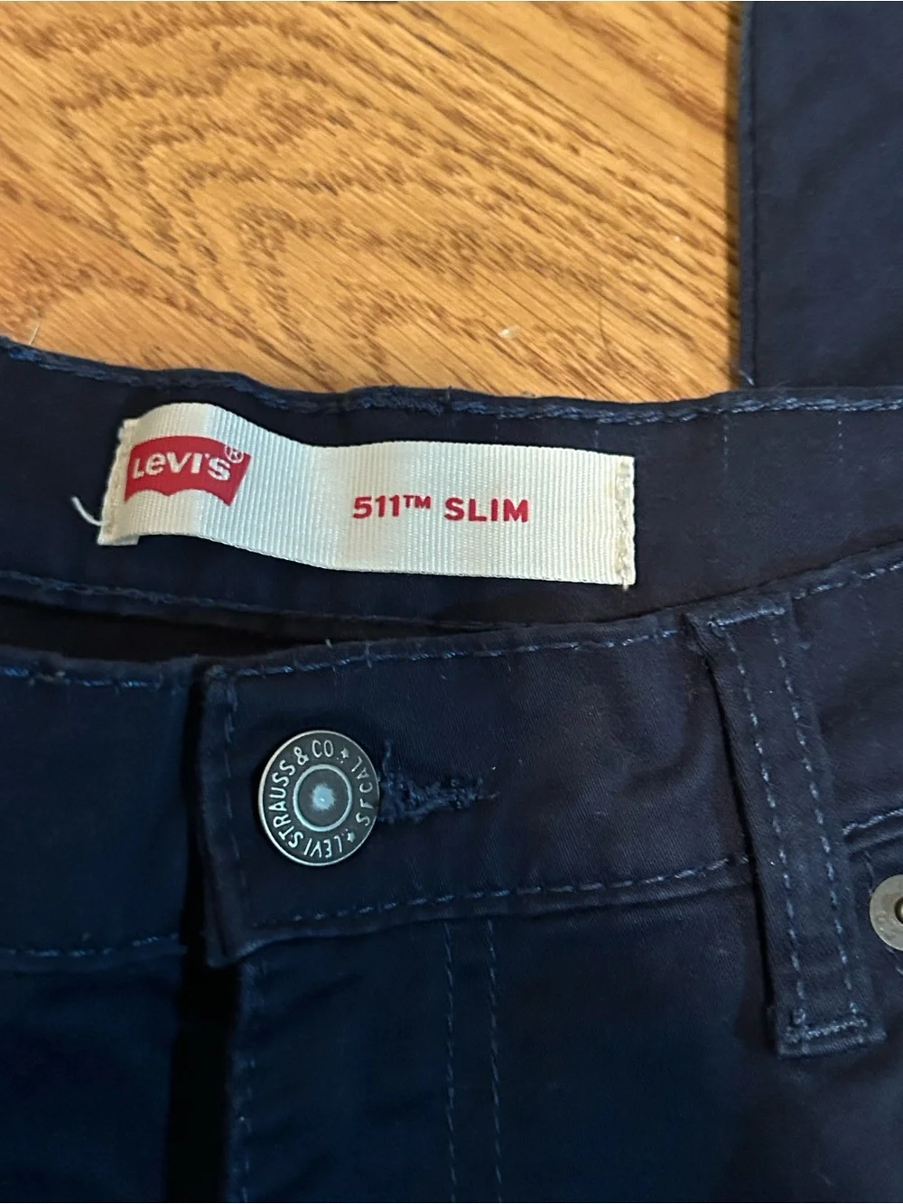 Levi's Slim Straight Jeans in Dark Blue